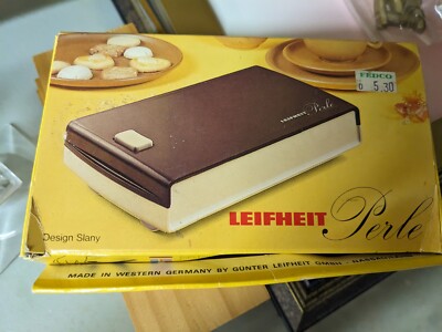 Vintage Table Top Sweeper Crumb Brush Leifheit Tischkehrer Perle & Box Germany