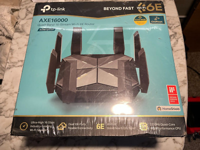 TP-LINK AXE16000 Quad-Band 16-Stream Wi-Fi 10Gbps Gaming Router 6E
