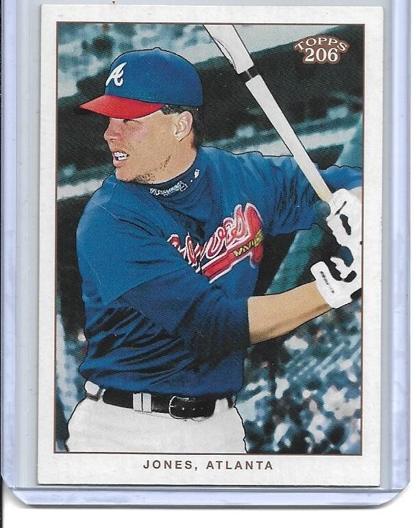 CHIPPER JONES  "HOF"   2002  TOPPS 206   #225    BRAVES / FREE SHIP