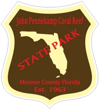 John Pennekamp Coral Reef Florida State Park Sticker R6820 YOU CHOOSE SIZE