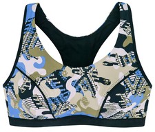 ✅ DORINA 17412 Sport-BH Dynamic Racerback blue-CAMO Camouflage schnell trocknend