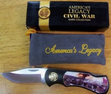 America's Legacy Civil War Fort Sumter Model #11614 folding lock blade knife NIB