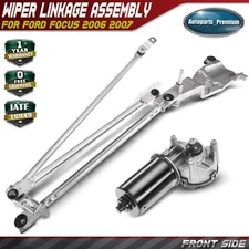 Front Side Wiper Motor & Linkage Assembly for Ford Focus 2006 2007 Sedan Wagon