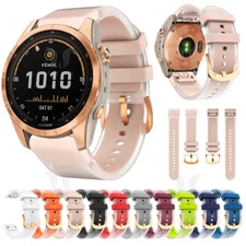 Quick fit Silicone Strap Watch Band For Garmin fenix 7S 6S Pro 5S instinct 2S