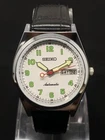 Vintage Refurbished Seiko  Automatic 6309A Japan Men's Day / Date Wrist Watch