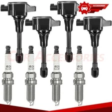 4pcs Ignition Coils Pack For Nissan Altima Sentra Rogue X-Trail Tiida 2.5L UF549
