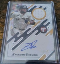 Jackson Chourio 2025 Topps Pristine Patch Auto Autograph 39/99 PPAR-JC KG
