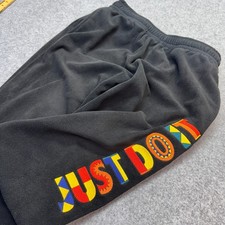 Nike Men Sweatpants Fleece Just Do It Graphic Black Medium CW1676-010
