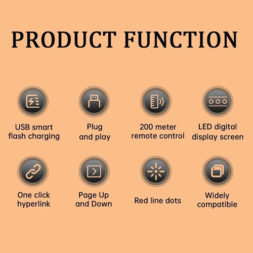 ABS Presentation Clicker USB Flip Presenter New Slide Advancer Pen - Picture 8 of 15