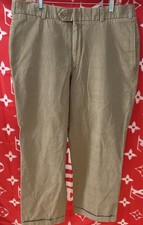 Men’s Bills Khakis M2 Pants Vintage Made In The USA Hemmed Cuff Size 38x28 Biege