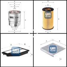 Ufi Filterset, Inspektionspaket für Honda CIVIC VIII Hatchback CR-V III CR-V II
