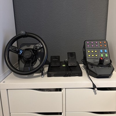 Logitech Saitek Heavy Equipment Bundle Farm SIM Controller Gaming-Lenkrad
