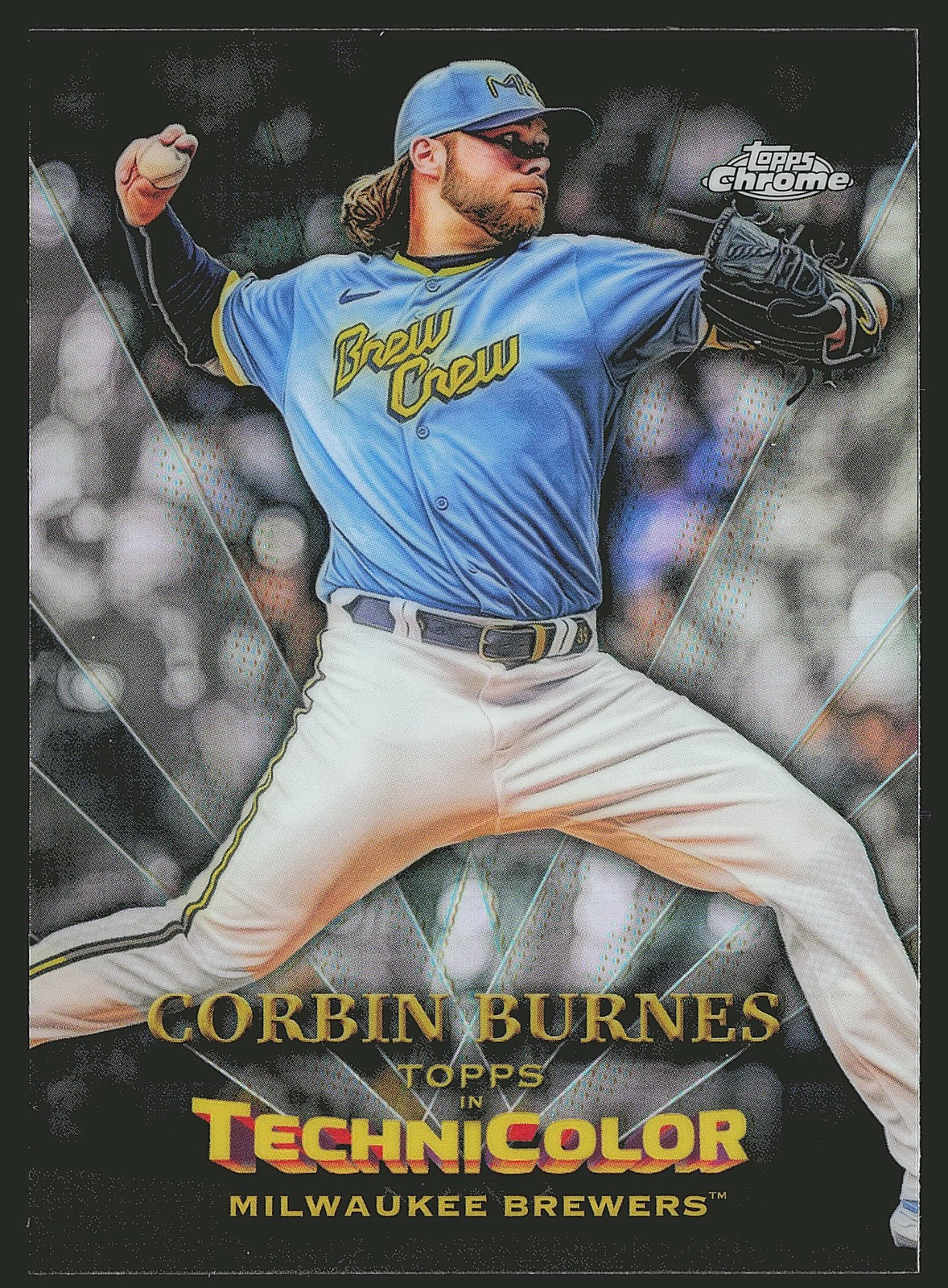 2023 Topps Chrome #TT-12 Corbin Burnes Topps in Technicolor