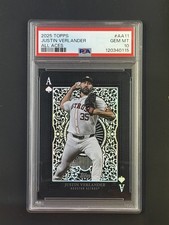 2025 Topps Series 1 #AA-11 All Aces Justin Verlander Astros CASE HIT PSA 10