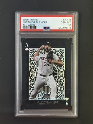 EXO トレカ　スホ　旧スターアベニュー 2025 Topps Series 1 #AA-11 All Aces Justin Verlander Astros CASE