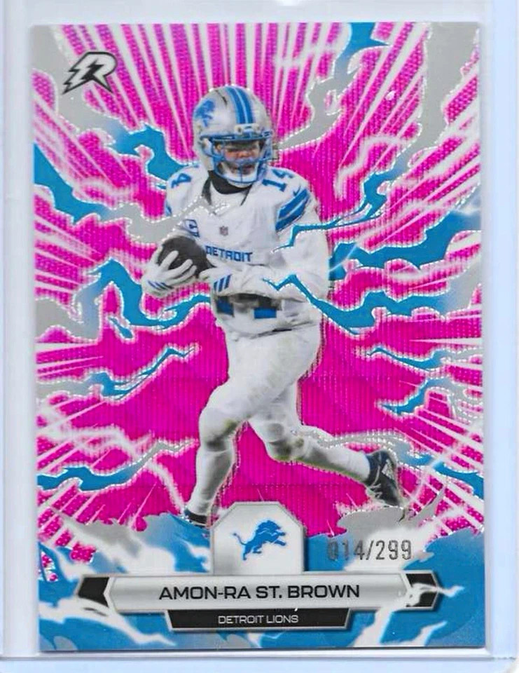 Topps Resurgence 2025 Amon-Ra St. Brown #32 Magenta Jersey # Match 14/299 Lions