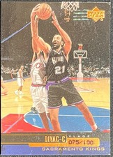 1999-00 Upper Deck Vlade Divac #102 UD EXCLUSIVES #75/100 SACREMENTO KINGS