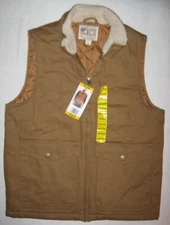 Workwear Products Heritage Brand Weatherproof Vest Harvest Brown New Mens Medium
