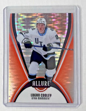 2025-26 Upper Deck Allure Logan Cooley #23 Orange Slice Utah Mammoth