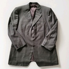 CANALI Luxury Pure Wool Plaid Sport Coat Blazer Super 120s 44R USA Made In Italy