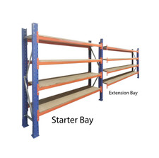 Garage Storage - Shelving Made from Heavy Duty Racking - Various Sizes