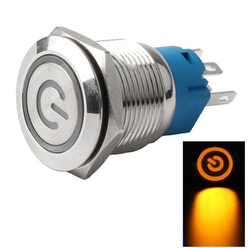 Switch Waterproof 110-220V 19mm LED Power Symbol Latch Metal Equipment - Picture 5 of 16