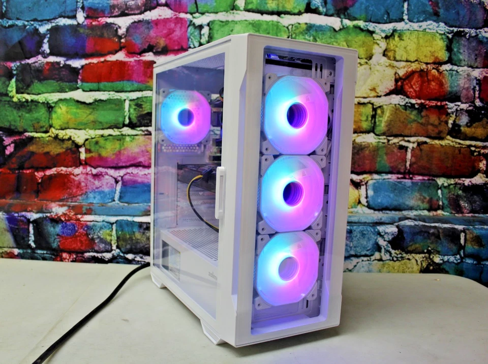 Custom RGB Gaming Desktop PC Intel i7 Quad 8 GB 500 SSD Nvidia Quadro K620 2 GB - Image 3 of 4