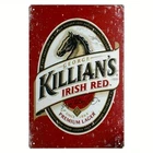 Killians Irish Red Beer Vintage Tin Metal Signs Home Décor Wall Art 8x12