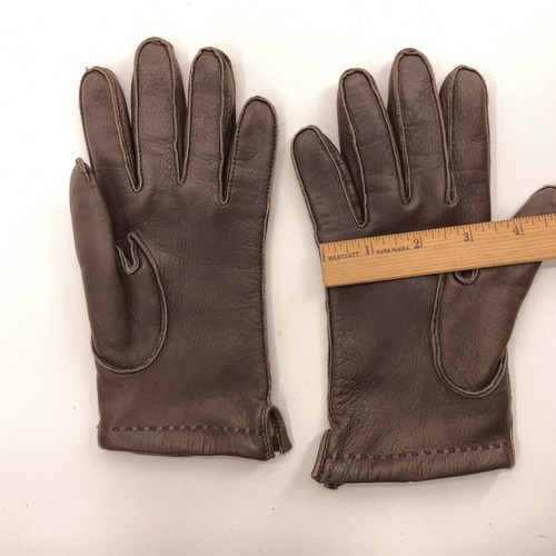 Fleece Lined Winter Dress Gloves Edge Stitched - Picture 4 of 4