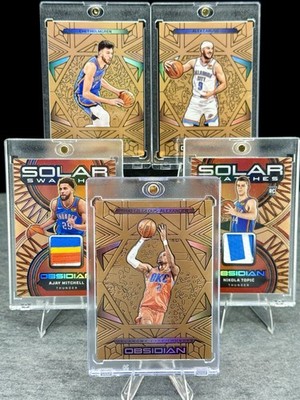 OKC Thunder Obsidian Bronze #d & Patch Lot (5)- SGA, Caruso