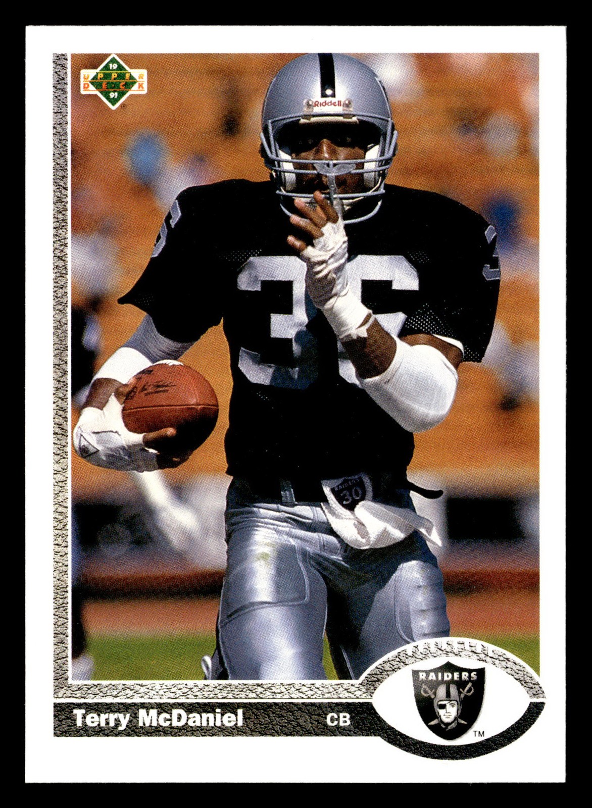 Terry McDaniel 1991 Upper Deck #271 Los Angeles Raiders FOOTBALL *081