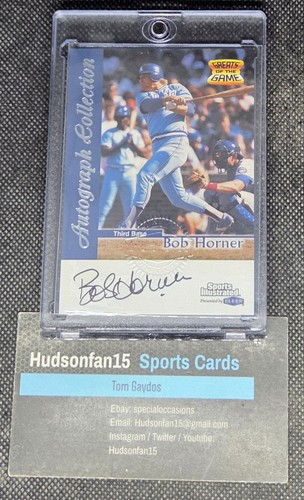 Bob Horner 1999 Sports Illustrated Greats of the Game Autographs card