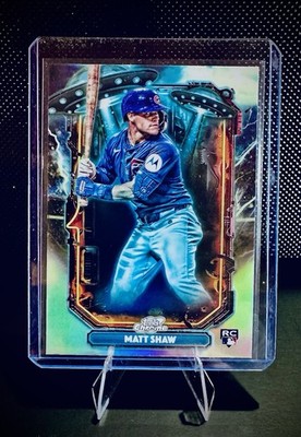 2025 Topps Cosmic Chrome Matt Shaw RC Extraterrestrial Talent Cubs #ET-32