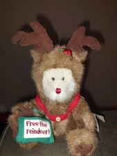Retired 2005 Christmas Boyd's Bears Norm Dressed As Reindeer With Tag  # 914385