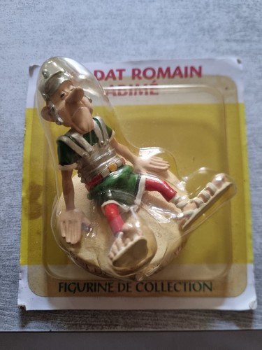 figurine résine plastoy astérix,soldat romain abimé sous blister