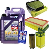 Mann Inspektionspaket 10L Liqui Moly 5W-40 FüR Mercedes SL R231 500 63 A M G CLS