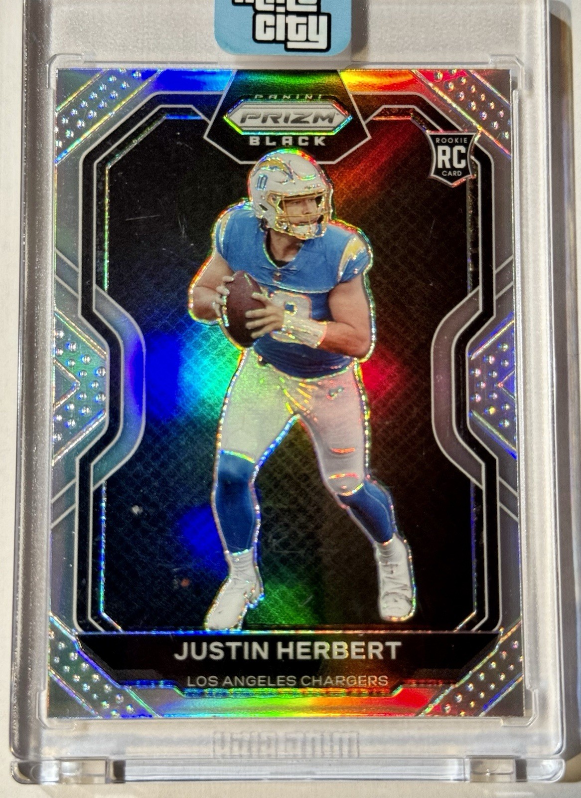 2020 Chronicles Justin Herbert Prizm Black RC Silver #PB-3 Chargers