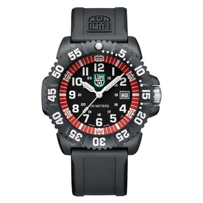 LUMINOX SEA LION CARBONOX MEN'S BLACK DIAL SILICONE STRAP WATCH X2.2051 NWT