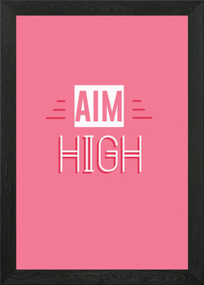 aim high Framed Wall Art Poster Canvas Print Picture