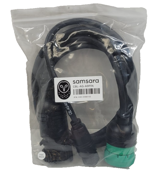 SAMSARA CBL-AG-A9PIN AG26 POWERED ASSET CABLE HARNESS J1939 9-PIN