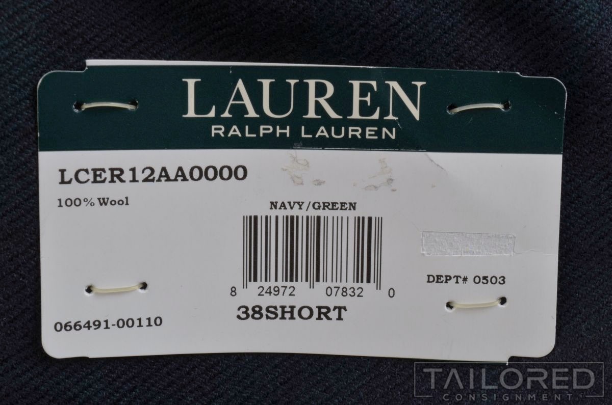 NWT - RALPH LAUREN Green Tartan Check Wool Smoking Jacket Blazer Sport Coat 38 S thumbnail 9