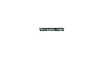 Patch panel FTP Cat6 24 porty, 1U, czarny