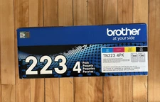 Brand New - BROTHER GENUINE STANDARD-YIELD TONER CARTRIDGE FOUR PACK TN223 4PK