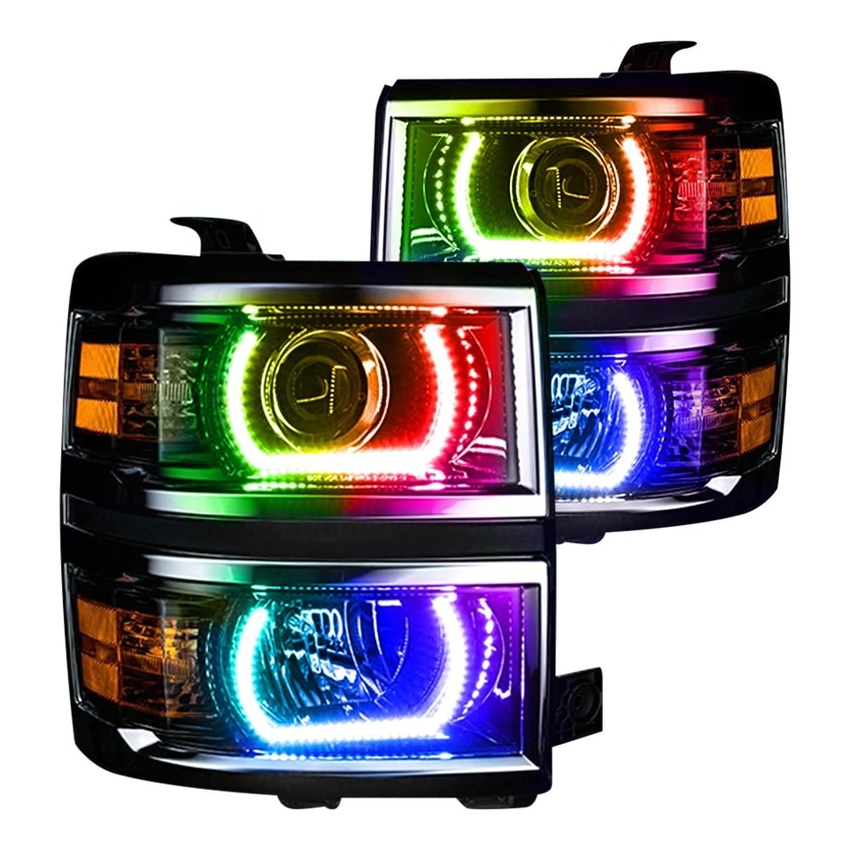 LED Halo Headlights Factory Surface Add On Custom Lights ColorSHIFT 2386-504 — 第 3/4 张图片
