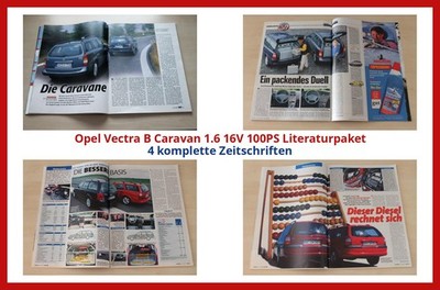 Opel Vectra B Caravan 1.6 16V 100PS Literaturpaket - 3 komplette Zeitschriften