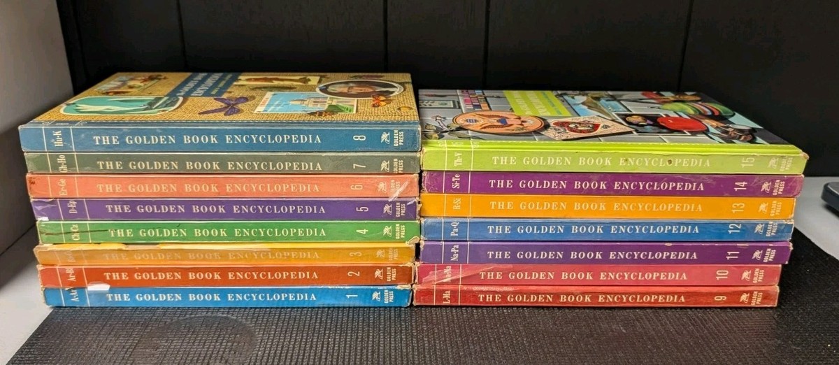 1959/1960 The Golden Book Encyclopedia Set Volumes 1-15 | eBay