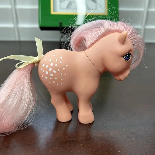 Vintage 1982 My Little Pony Cotton Candy Hasbro G1 Original 6” Pink