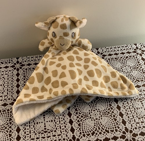 Giraffe Lovey Security Blanket Baby Blankie Soothing 13 Inch Fleese Zoo Animal