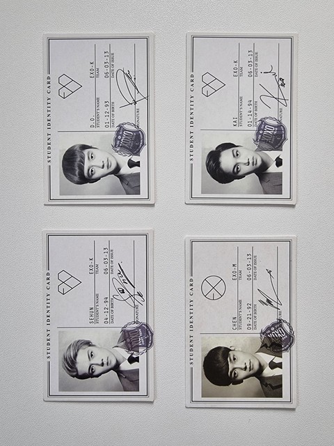 EXO 1st Album XOXO PHOTO CARD SET (4 pcs) kpop Photocard D.O. KAI SEHUN CHEN DO