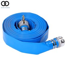 3" x 100 FT Blue Heavy Duty Layflat Discharge Hose Assembly with Cam and Groove